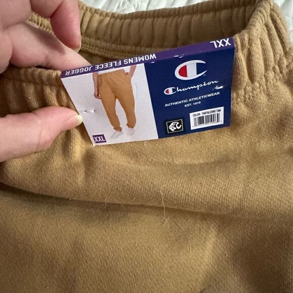 Champion Ladies Fleece Lined Joggers Tantalizing Tan NWT Size XXL - Picture 8 of 12